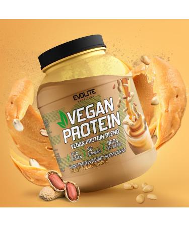 Evolite Vegan Hemp Protein 900g | Plant-Based Protein Powder - Sugar-Free Excellent Solubility & Low Fat Vegan Peanut Butter - Buy Online on GoSupps.com