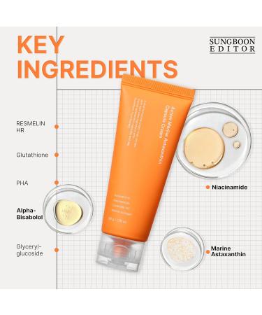 SUNGBOON EDITOR Active Marine Astaxanthin Capsule Cream 50ml | Facial Cream for Brightening | Deep Hydration Soothing Moisturizer - Buy Online on GoSupps.com