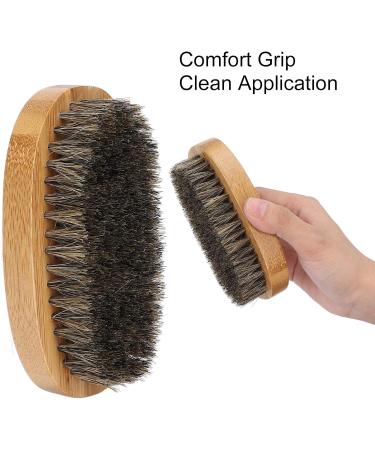 Pocket Mustache and Beard Brush Beard Styling Brushes Soft Bamboo Comfortable Massage Beard Hair Beauty Brush for Men and Women - Buy Online on GoSupps.com