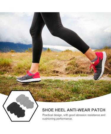 Doitool 8pcs Sneaker Heel Stickers | Glue Heel Pads & Liners for Sneaker Repair - Black & Gray - Buy Online on GoSupps.com