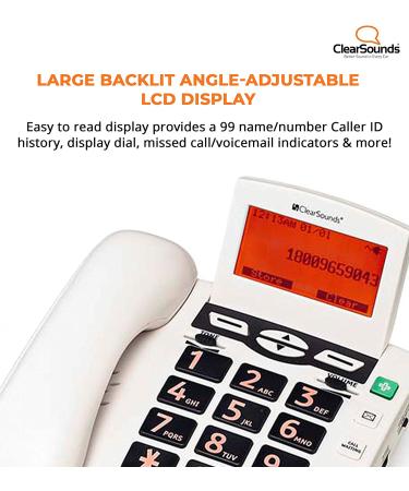 ClearSounds CSC600 UltraClear Amplified Corded Phone with Medical Emergency Buttons - Single-Line Operation  AC Powered - Buy Online on GoSupps.com