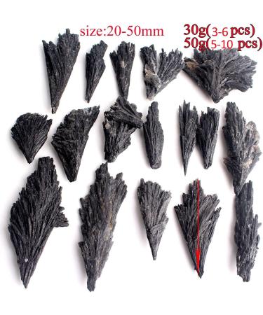 Natural Crystal Rough 30g/50g Natural Rough Black kyanite Peacock Tail Aura Decorative SpecimenStones (Color : 30g 3-6pcs) (Color : 30g 3-6pcs) - Buy Online on GoSupps.com