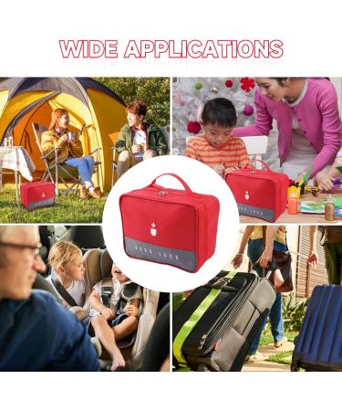 Buy Tikplus Large Waterproof Travel Pharmacy Bag - Portable First Aid & Emergency Bag for Home & Camping - Red - Buy Online on GoSupps.com