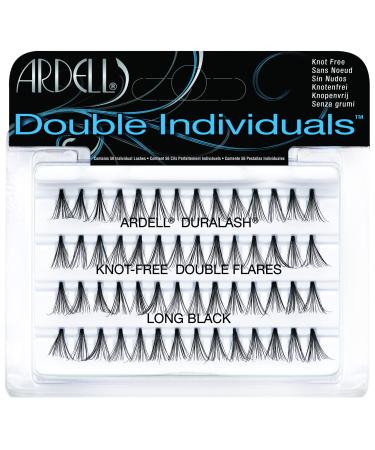 Ardell Double individuals Long (Knot Free) Black single eyelashes R (1 x 56 pieces) Eye-Lashes (without glue).Reusable naturally black artificial real hair eyelash 56 pieces (1 Pack) long - Buy Online on GoSupps.com
