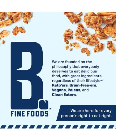 Keto Granola High Protein Snack Pack of 2 - Maple Cinnamon Crunch (9oz) | Coconut Seeds & Nuts | 2g Net Carbs | Gluten & Grain-Free | Kosher | Contains Nuts by B. Fine Foods - Buy Online on GoSupps.com