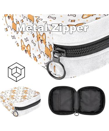 GIAPB Sanitary Napkin Storage Bag | Period Tampon Makeup Pad Pouch | Welsh Dog Seamless Color3975 - Buy Online on GoSupps.com