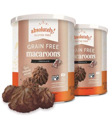 Absolutely Gluten Free Chocolate Coconut Macaroons 10 oz (2 Pack) Grain Free, Dairy Free, Soy Free