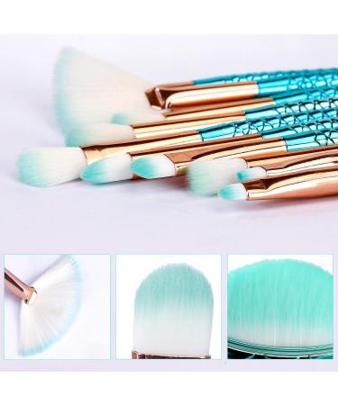 Shop 3D Mermaid Makeup Brush Set | 11 Professional Cosmetic Brushes for Foundation Powder Eyeshadow & More - Worldwide Shipping - Buy Online on GoSupps.com