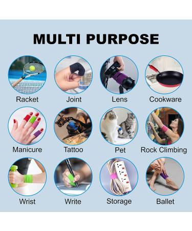 YAXEON Self Adhesive Bandage Wrap - 12 Rolls 1 x 5 Yards Vet Tape - Elastic Cohesive Bandage for Sports Injury - Mix Color - Shop Now! - Buy Online on GoSupps.com