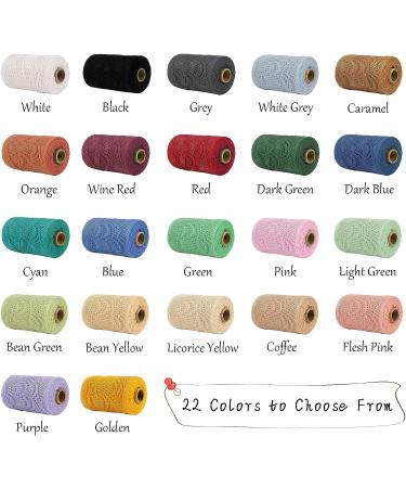 LEREATI 1mm Flesh Pink Macrame Cord - 218 Yards | Colored Cotton String for Crafts, Knitting, Wall Hanging & Jewelry Making - Buy Online on GoSupps.com