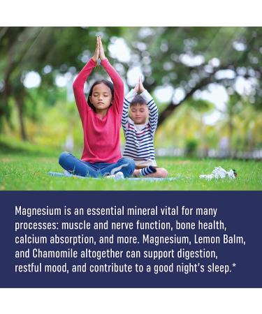 Kids Magnesium Calming Gummies | Natural Relaxation Aid with Chamomile & Lemon Balm | Gluten-Free & Non-GMO | 60 Count - Buy Online on GoSupps.com