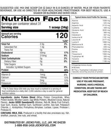 Jocko Fuel Protein 2 Pack Bundle - Jocko M lk Chocolate + Vanilla (2 Flavors) (2lb Each) - Buy Online on GoSupps.com