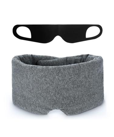 FRESHME Pure Handmade Cotton Sleep Mask & Zero Pressure Eye Mask for Sleeping Adjustable Soft and Comfortable Eye Blinder Shade for Men Women Eye Cover Blindfold Travel Office Nap Airplane - Buy Online on GoSupps.com