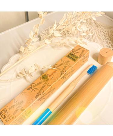 Eco-Friendly Bamboo Toothbrush Holder & Bamboo Toothbrush Set - Sustainable Bathroom Essentials - Buy Online on GoSupps.com