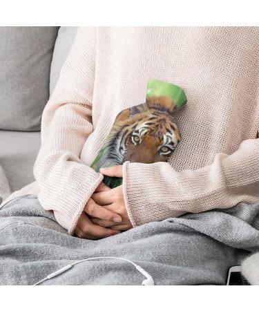 Tiger Grass Hot Water Bottle with Plush Cover - Hand Warmer for Adults & Children | 26.5x15.3cm - International Shipping Available - Buy Online on GoSupps.com