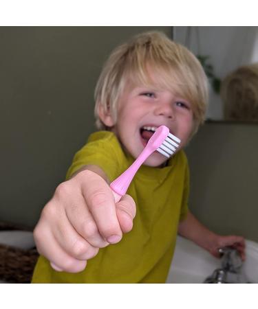 Stesa Kids Toothbrush Set - 8 Pack Ultra Soft Bristles with BPA Free Dust Covers - Boys and Girls Toddler Toothbrush Age 3 - Buy Online on GoSupps.com