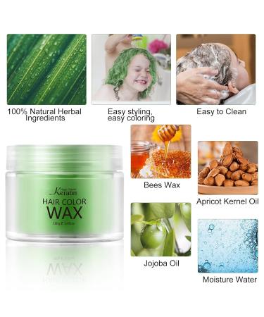 Buy Magic Master Hair Color Wax - Emerald Green | Temporary Keratin Hairstyle for Men & Women - Perfect for Parties & Cosplay - Buy Online on GoSupps.com