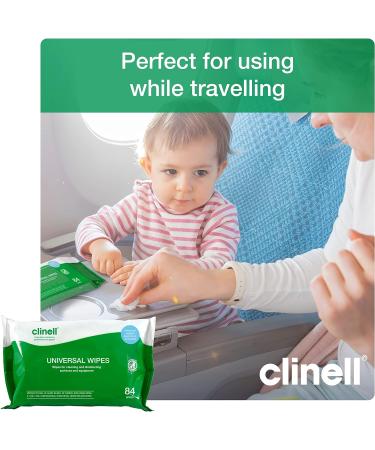 Clinell BCW84 Universal Cleaning and Disinfectant Wipes - 84 Wipes - Kills 99.99% of Germs - Multi Purpose - Pack of 1 - Buy Online on GoSupps.com