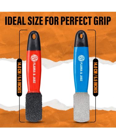 FLAMIA & JABZ Stripping Metal Stone Diamond Edged for Dogs Cats & Pets with Plastic Grip (2 Piece Pack of Coarse & Fine) - Buy Online on GoSupps.com
