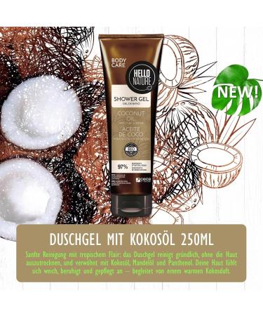  P-Beauty Cosmetic Accessories P-Beauty Nourishing Shower Gel with Organic Coconut Oil - Moisturizing Care for Dry Skin with Coconut Scent - Body Shower Cream with Almond Oil and Panthenol - Vegan and Free From - Buy Online on GoSupps.com