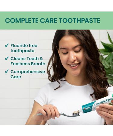 Himalaya Complete Care Toothpaste Fights Plaque Freshens Breath Fluoride Free Plant-Based with Neem Pomegranate No Artificial Flavors Cruelty Free Mint Flavor 6.17 Oz 2 Pack 6.17 Ounce (Pack of 2) - Buy Online on GoSupps.com