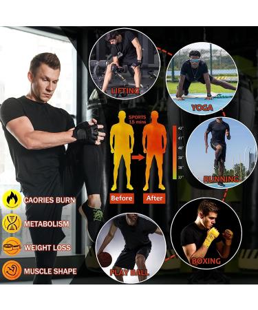 Men's Short Sleeve Sauna Shirt for Weight Loss | Sweat Body Shaper Vest for Gym Exercise - Black-Blue XL - Buy Online on GoSupps.com