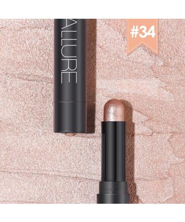 FOCALLURE Shimmer and Matte Cream Eyeshadow Stick - Pink Fire | High Pigment Eye Brightener Pen | Long Lasting & Waterproof Makeup - Buy Online on GoSupps.com