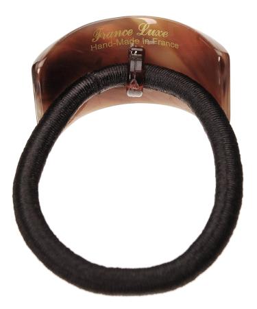 France Luxe Rectangle Ponytail Holder in Caramel Horn - Chic Hair Accessory - Buy Online on GoSupps.com