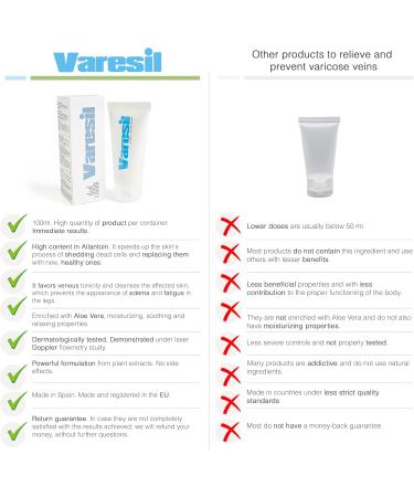 Varesil Cream for Varicose Vein Relief - Effective Treatment for Varicose Veins | Buy Internationally - Buy Online on GoSupps.com