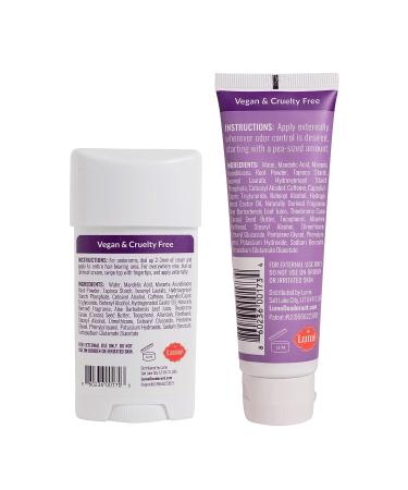 Lume Deodorant Cream Bundle - Aluminum and Baking Soda Free, Hypoallergenic Formula for Underarms and Private Parts, Lavender Sage Scent - Travel Tube Included - Buy Online on GoSupps.com