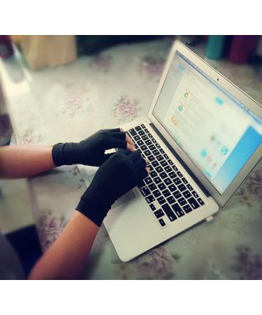 Buy Copper Arthritis Compression Gloves for Pain Relief - Ideal for Osteoarthritis & Tendonitis - Men & Women (Size L - Buy Online on GoSupps.com