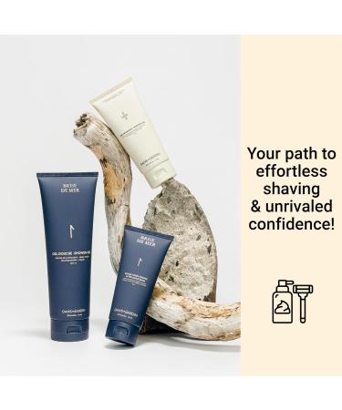 DANS UN JARDIN Beard Shaving Kit Made in Canada - Shower Gel After-Shave Balm & Shaving Gel - Sea Breeze - Skin-Friendly - Beard Gift Set for Silky Smooth Shave - All Skin Types - Vegan - 3-Pack - Buy Online on GoSupps.com