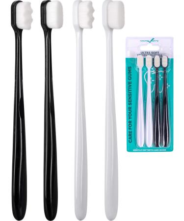 Extra Soft Toothbrush, Nano Toothbrush For Sensitive Gums, Extra Soft Toothbrushes Adult Sensitive Teeth Manual, Ultra Soft Toothbrush for Extra Protection Gum Care, Perfect for Kids & Adults (4 Pack) 4 Count (Pack of 1) Multicolor - Adults - Buy Online on GoSupps.com