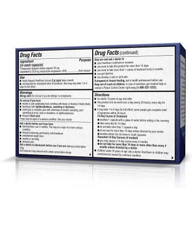 OmepraCareDR 42 Count Capsules - 20mg Acid Reducer for Heartburn (3-Pack Carton) - Buy Online on GoSupps.com