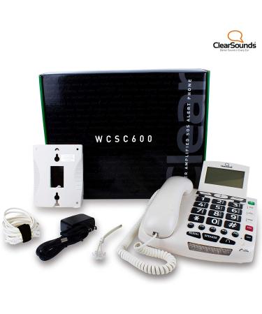 ClearSounds CSC600 UltraClear Amplified Corded Phone with Medical Emergency Buttons - Single-Line Operation  AC Powered - Buy Online on GoSupps.com