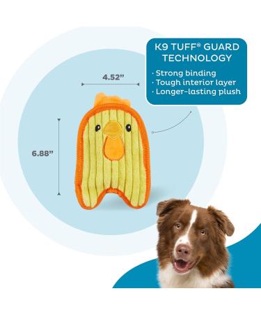 Outward Hound Invincibles Minis Heavy Duty Squeaky Dog Toy Mini Chicken XS Durable Yellow Toy for Small Dogs - Buy Online on GoSupps.com