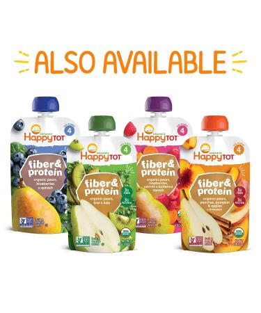 Happy Family Organics Happytot Fiber & Protein Oat Bars - Organic Apples & Spinach, 5 Pack (0.88 oz Each) - Buy Online on GoSupps.com