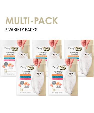 Purina Fancy Feast Limited Ingredient Cat Treats Meaty Bites Variety Pack - 50 Count - Buy Online on GoSupps.com