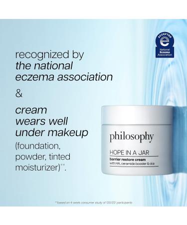 philosophy hope in a jar barrier restore cream with ha+ complex cica & ceramides intensely hydrating moisturizer for dry sensitive skin repairs & soothes 0.5 Fl Oz (Pack of 1) - Buy Online on GoSupps.com