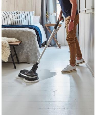 AirCraft PowerGlide Dark Grey Cordless Rechargeable Hard Floor Cleaner and Polisher With 4 Cleaning Pads for Hard Floors Wood Tiles and Laminate - Buy Online on GoSupps.com
