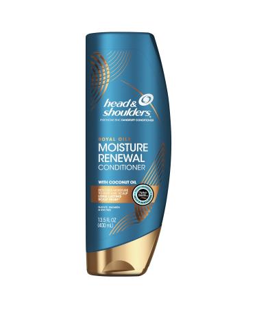 Head and Shoulders Conditioner, Moisture Renewal, Anti Dandruff Treatment and Scalp Care, Royal Oils Collection with Coconut Oil, for Natural and Curly Hair, 13.5 fl oz(Packaging May Vary) 13.5 Fl Oz (Pack of 1)