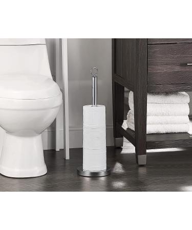 SunnyPoint Elite Sturdy Stainless Steel Toilet Paper Roll Holder - Holds 4 Rolls - 21.5 Height - Buy Online on GoSupps.com