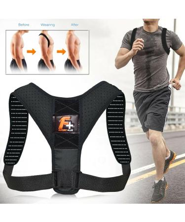 Posture Corrector Support Brace Belt | Adjustable Upper Back Brace for Clavicle Support & Pain Relief | Medical Grade Back Straightener - International Shipping Available - Buy Online on GoSupps.com