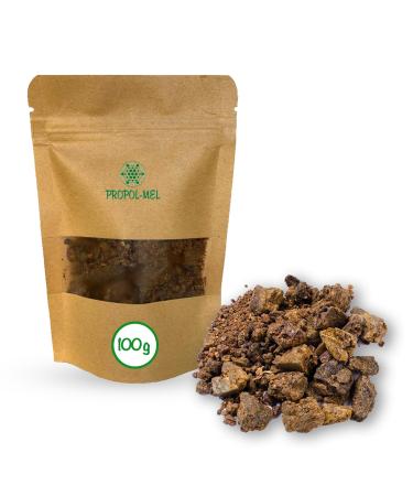 Pure propolis powder (100g) 100% natural. You receive a flat disc (the compact powder being a resin). Propolis not heated directly from the beekeeper. Natural defenses. - Propol-mel