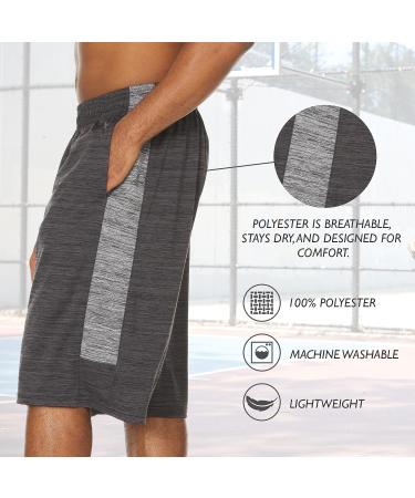 Men's Athletic Basketball Shorts 5-Pack - Gym Workout and Running Sports Shorts - Buy Online on GoSupps.com