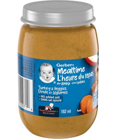 Gerber Mealtime Pur e Turkey and Veggies Jar 12x162ml - Buy Online on GoSupps.com