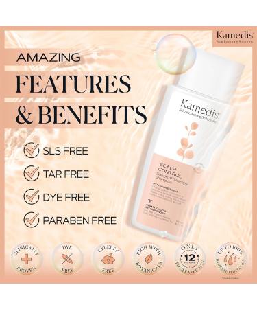 KAMEDIS Anti-Dandruff Therapy Shampoo & Conditioner Set - Clinically Proven Relief for Sensitive Scalp | Zinc Pyrithione Shea Butter Argan Oil (2pk) - International Shipping Available - Buy Online on GoSupps.com