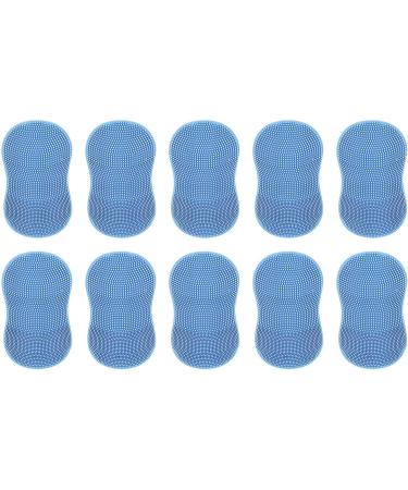 Face Scrubber Manual Finger Handle Silicone Face Brush for Deep Cleansing Ergonomic Grip Women Men Face Scrubber for Massaging for Travelling Dormitory Blue - Buy Online on GoSupps.com