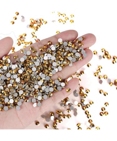 Yhmq 1440pcs Rhinestones & Nail Crystals - Gold Hematite SS6 (1.8mm & 2.0mm) for Stunning Nail Art | International Shipping - Buy Online on GoSupps.com