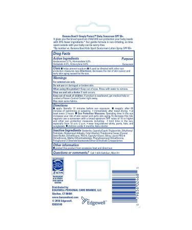 Banana Boat SPF50+ Baby Simply Protect Stick 0.5oz (14ml) - 2 Pack - Buy Online on GoSupps.com